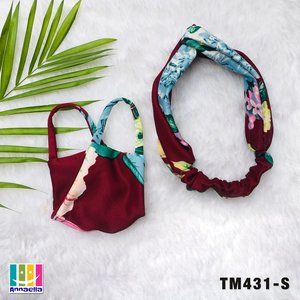 Annaella Headband / Turban & Face Mask Set, TM431S